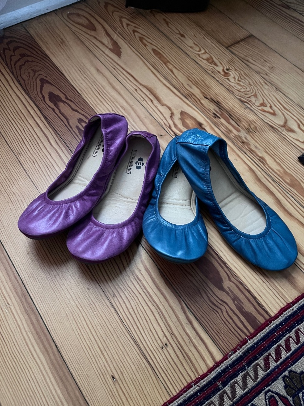 2 pairs Storehouse Oil-Tanned flats